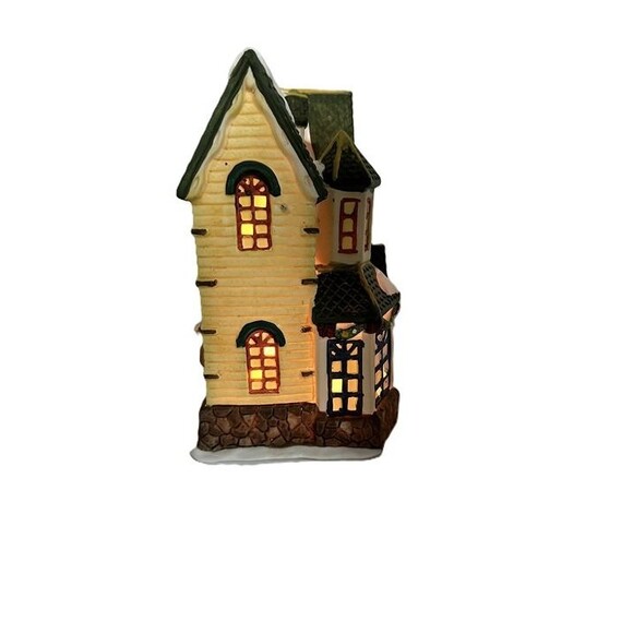Dickens Collectables Towne Series Lighted House 1996 Design Christmas Village - Picture 5 of 8